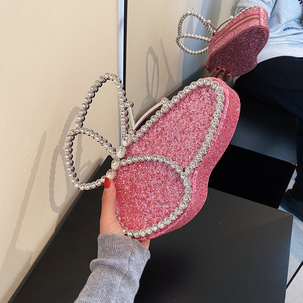 Luxury Crystal Clutch Bag Fashion Ladies Purse Unique Butterfly Design Party Banquet Dress Bag Women Evening Bags
