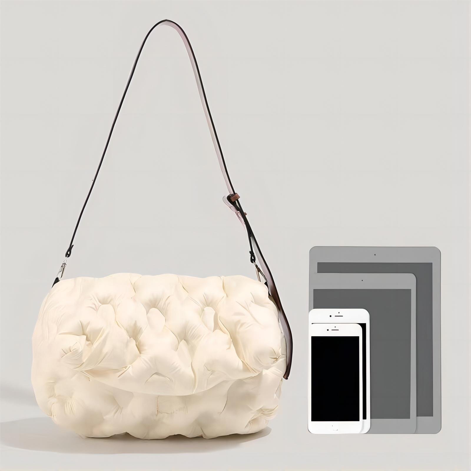 Fashion Women Large Quilted Puffer Tote Bag Soft Padded Down Winter Handbag Space Totes Puffer Shoulder Bag Pillow Shopper Bag