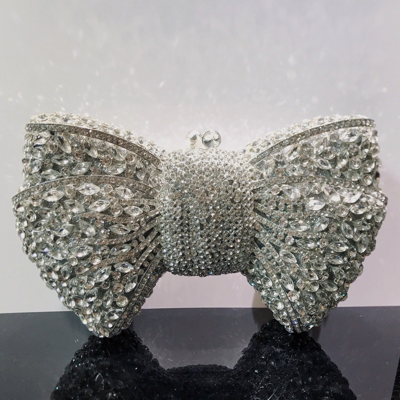 Amiqi MRY11 Ladies Party Handbag Latest Design Customizable High Quality Bow Party Clutch Bag