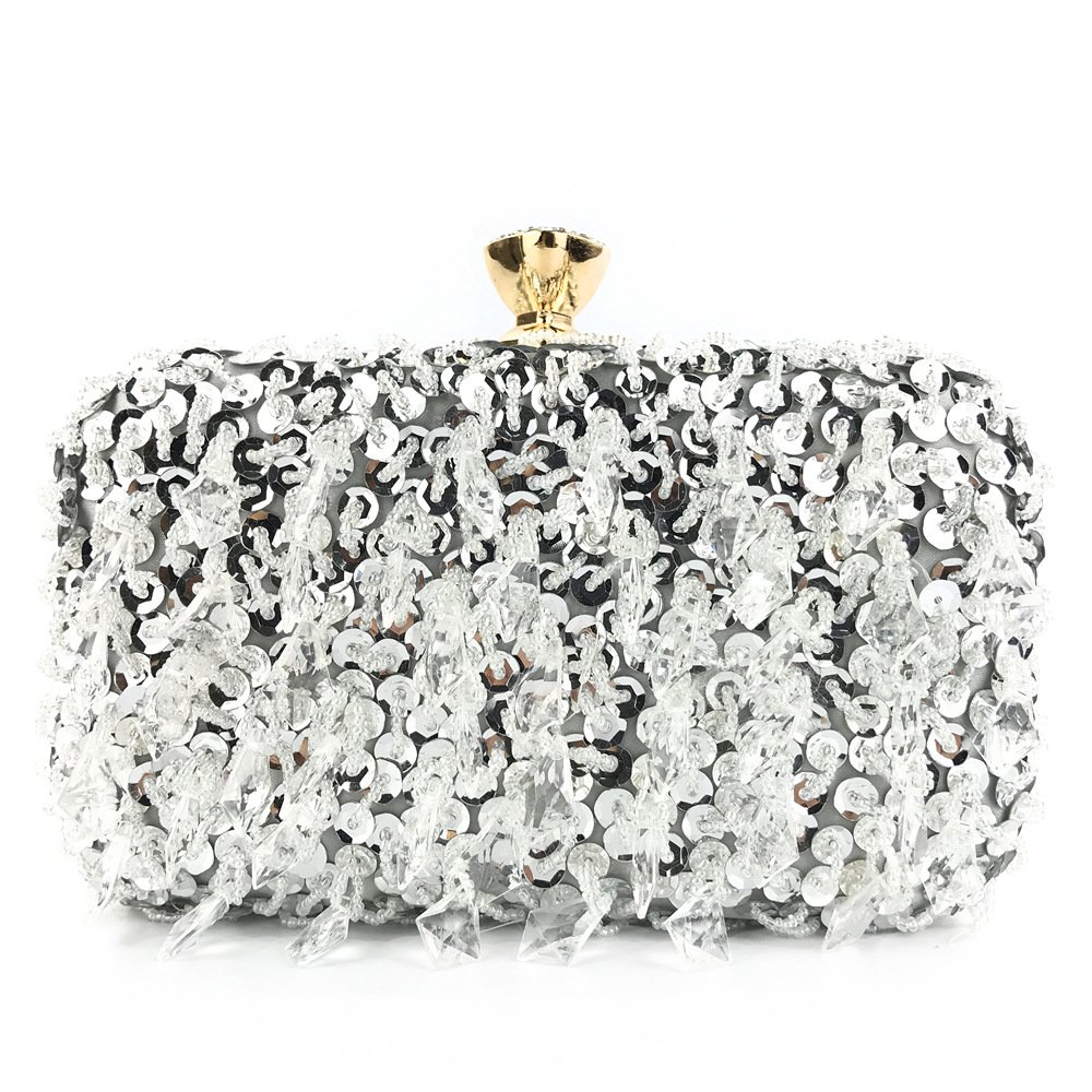 Wholesale New Fashion Women Shiny Glitter Party Evening Bag Wedding Crystal Nightclub Clutch Purses For Ladies Luxury