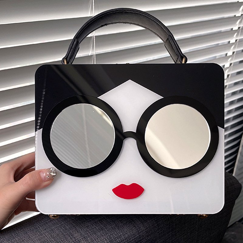 2023 Fashion acrylic high quality hand tote bag shoulder purse and handbags printing evening bags for women