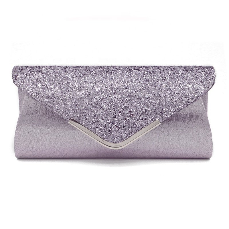 New Design PU Envelope Sequins Women Dinner Hand Bags Luxury Women Party Chain Evening Bags Clutch Bag