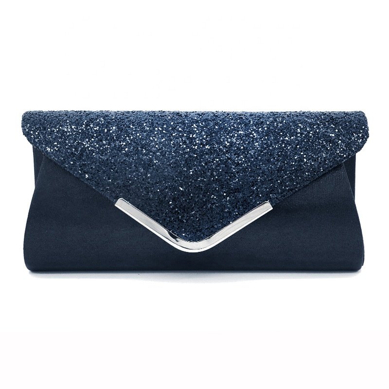 New Design PU Envelope Sequins Women Dinner Hand Bags Luxury Women Party Chain Evening Bags Clutch Bag
