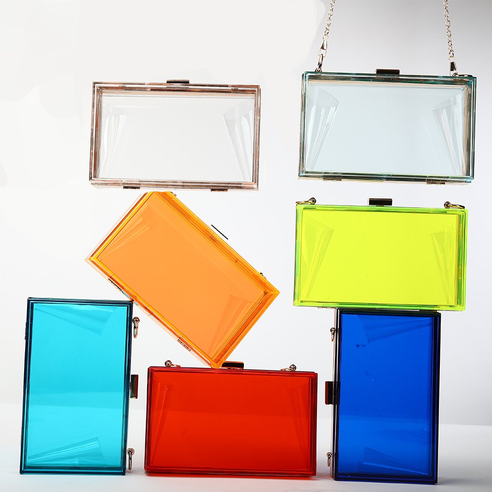China Wholesale Glasses And Purse Set Acrylic Purse Transparent Bag 2022 Sunglass Clutch Purse Chain Clear Clutch Evening Bag