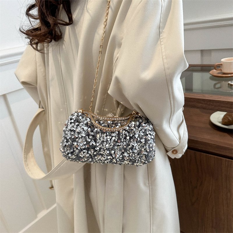 Fashion Evening Clutch Bag Ladies Glittering Acrylic Handbag Sequin Purse Handbags Clutch Bag Evening Bags