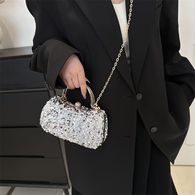 Fashion Evening Clutch Bag Ladies Glittering Acrylic Handbag Sequin Purse Handbags Clutch Bag Evening Bags