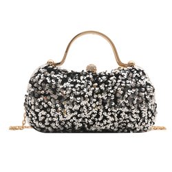 Black silver glitter