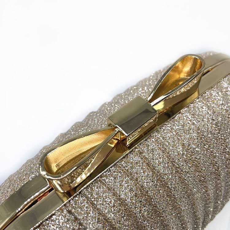 New Trend Fashion Designer Sling Crossbody Pleated Oval Party Evening Clutch For Women