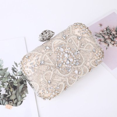 Fashionable diamond-encrusted banquet bag Evening dress clutch evening bag for lady party trendy bags for girls