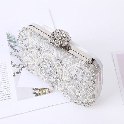 Fashionable diamond-encrusted banquet bag Evening dress clutch evening bag for lady party trendy bags for girls