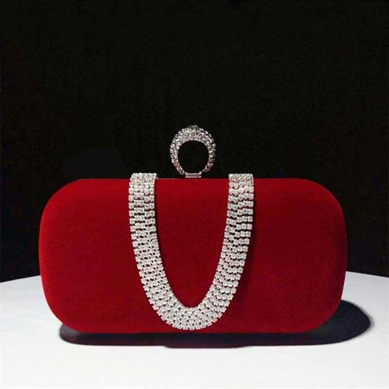 New Fashion Luxury Women Evening Bags Waterproof Diamond Bag Crystal Chain Shoulder Bag