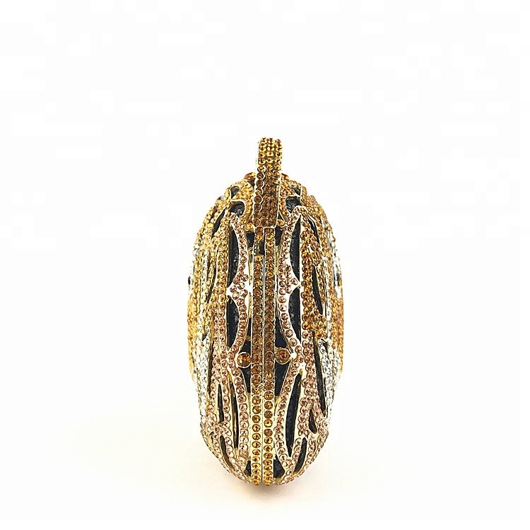 OC3715 China online shopping tiger Shape crystal clutch evening bags