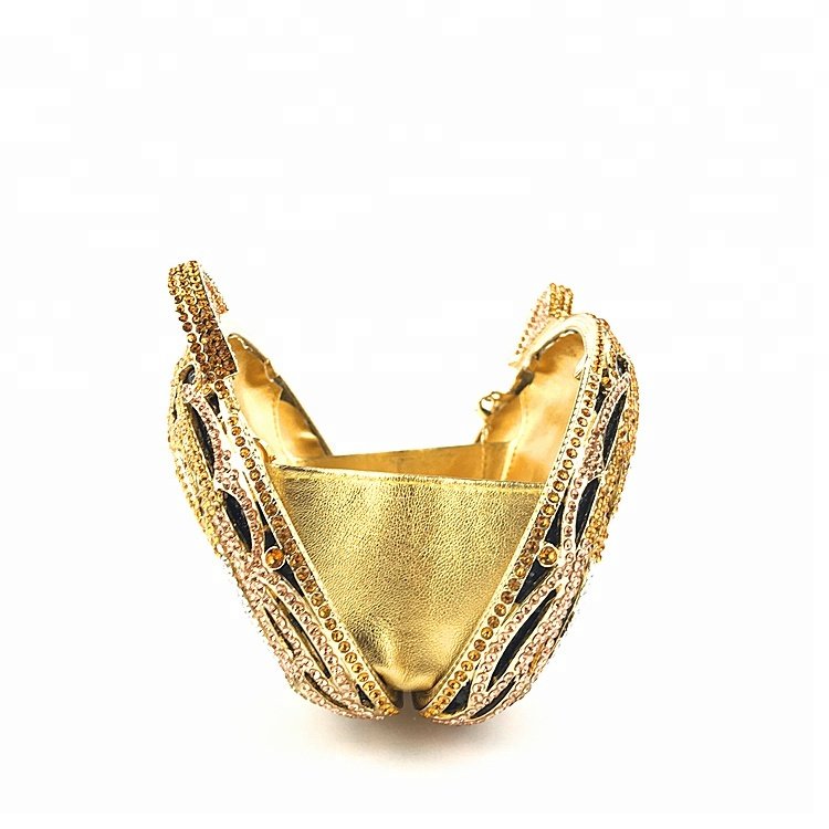 OC3715 China online shopping tiger Shape crystal clutch evening bags