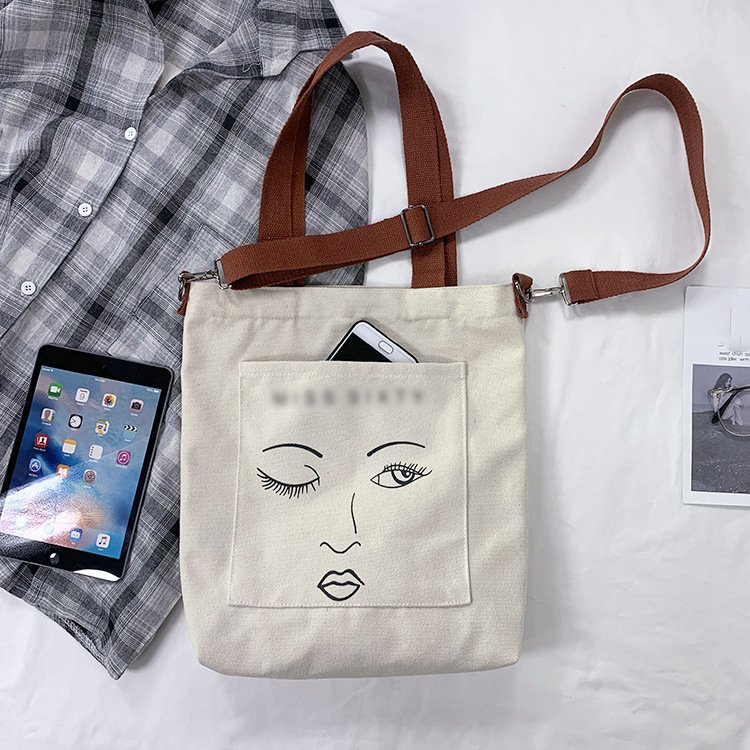 The Large Tote Jean bag with shoulder strap Canvas Tote Bag for Women, Ladies Canvas Cloth Tote Bag with Pockets