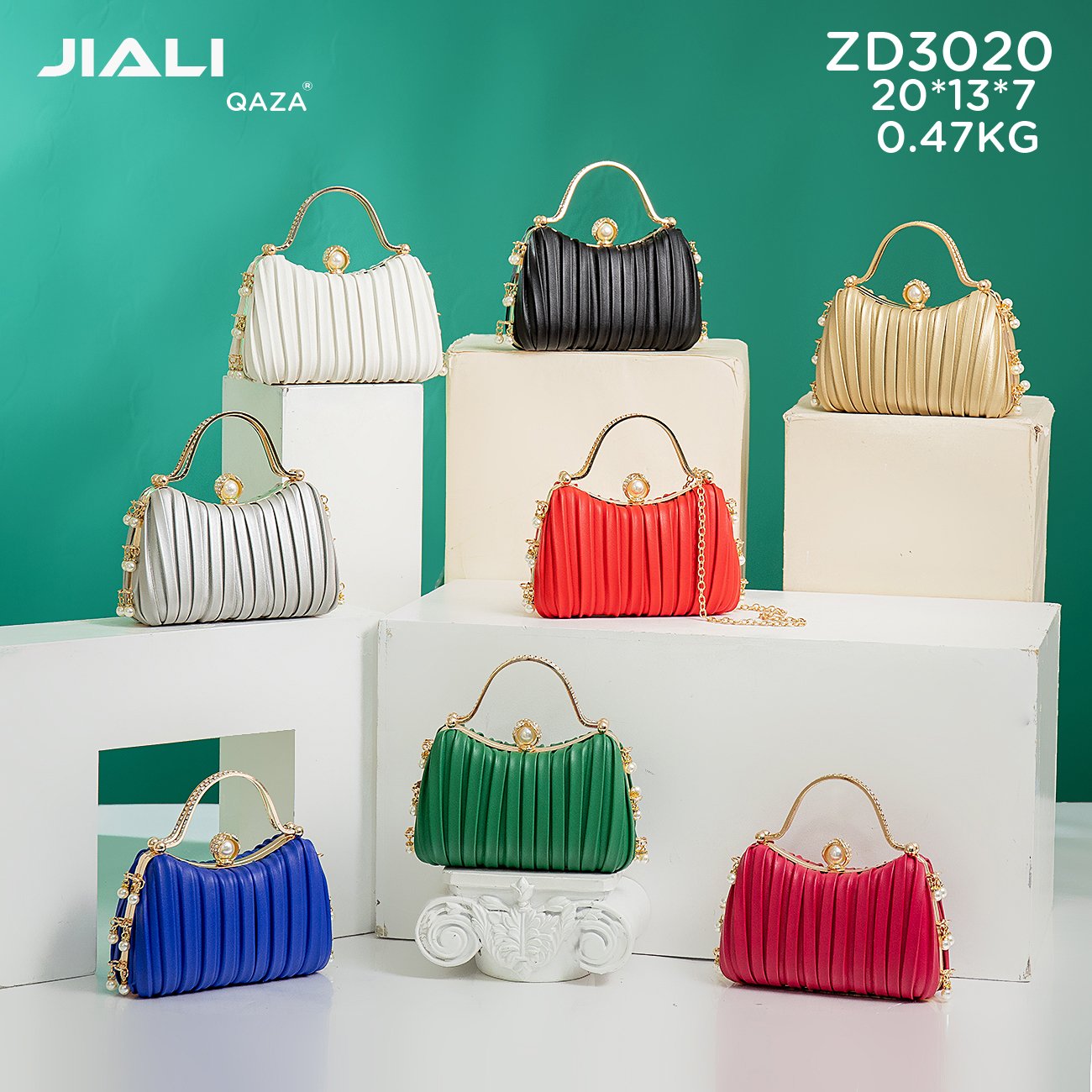 Factory direct wholesale cheapest luxury rhinestone evening handbags for women 2024 new trendy design ladies party pearl Tote