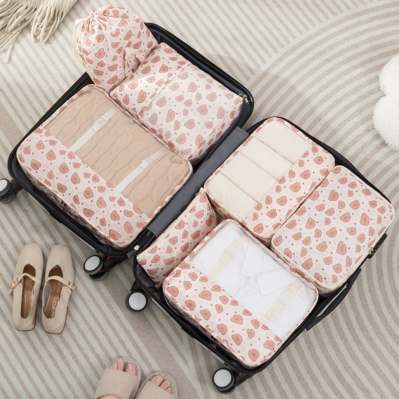 Colorful Printing Flower Travel Storage Bag Suitcase Underwear Bag Female Portable Maternity Bag