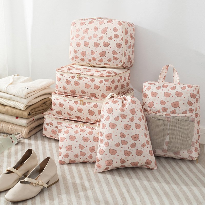 Colorful Printing Flower Travel Storage Bag Suitcase Underwear Bag Female Portable Maternity Bag