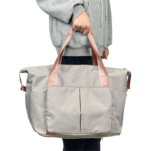 Travel outside Duffed Tote Bag Fabric Sports Shoulder Carryall Weekender Overnight Gym Luggage Bag Canvas Duffle for Travel