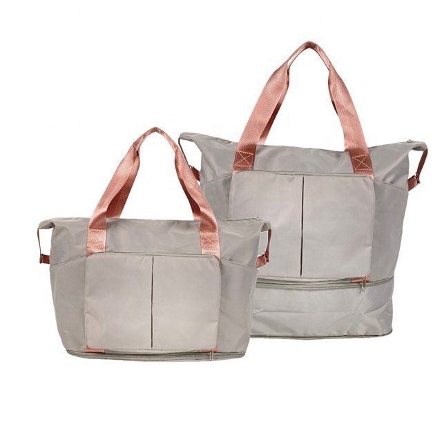 Travel outside Duffed Tote Bag Fabric Sports Shoulder Carryall Weekender Overnight Gym Luggage Bag Canvas Duffle for Travel