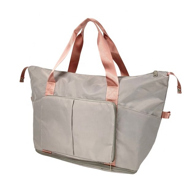 Travel outside Duffed Tote Bag Fabric Sports Shoulder Carryall Weekender Overnight Gym Luggage Bag Canvas Duffle for Travel