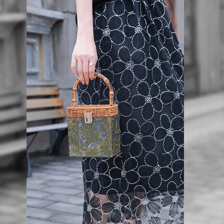 2022 Luxury Women Wedding Hand Bag Bridal Handbag Transparent Clutch Party Acrylic Evening Bags Clear Purse