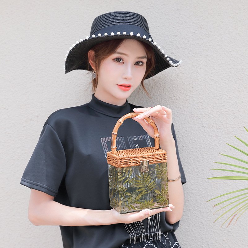 2022 Luxury Women Wedding Hand Bag Bridal Handbag Transparent Clutch Party Acrylic Evening Bags Clear Purse