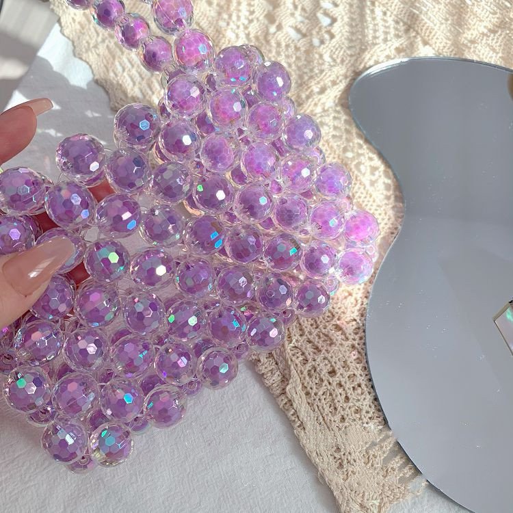 Hand made woven beads small hand bags ladies elegant evening bags women luxury handbags