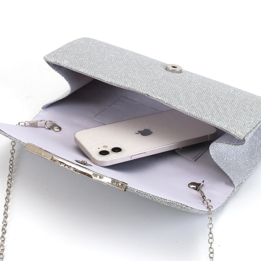 RB67 2024 Occidental Dinner Fashion Women's Evening Dress Bag Handheld Bag Party Metal Pleated Women's Bag