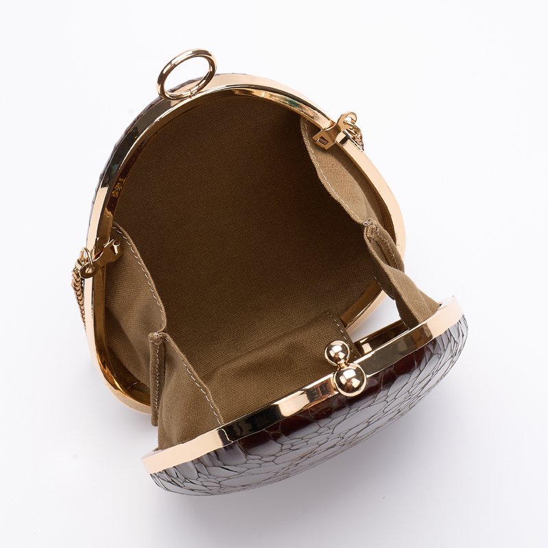 Cage bag leather lipstick clutch mini women evening bag for evening party