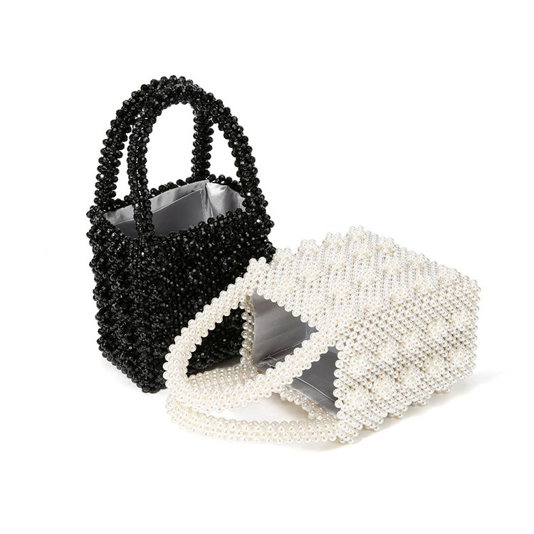 Wholesale Handmade Pearl Clutch Tote Beaded Evening Bag