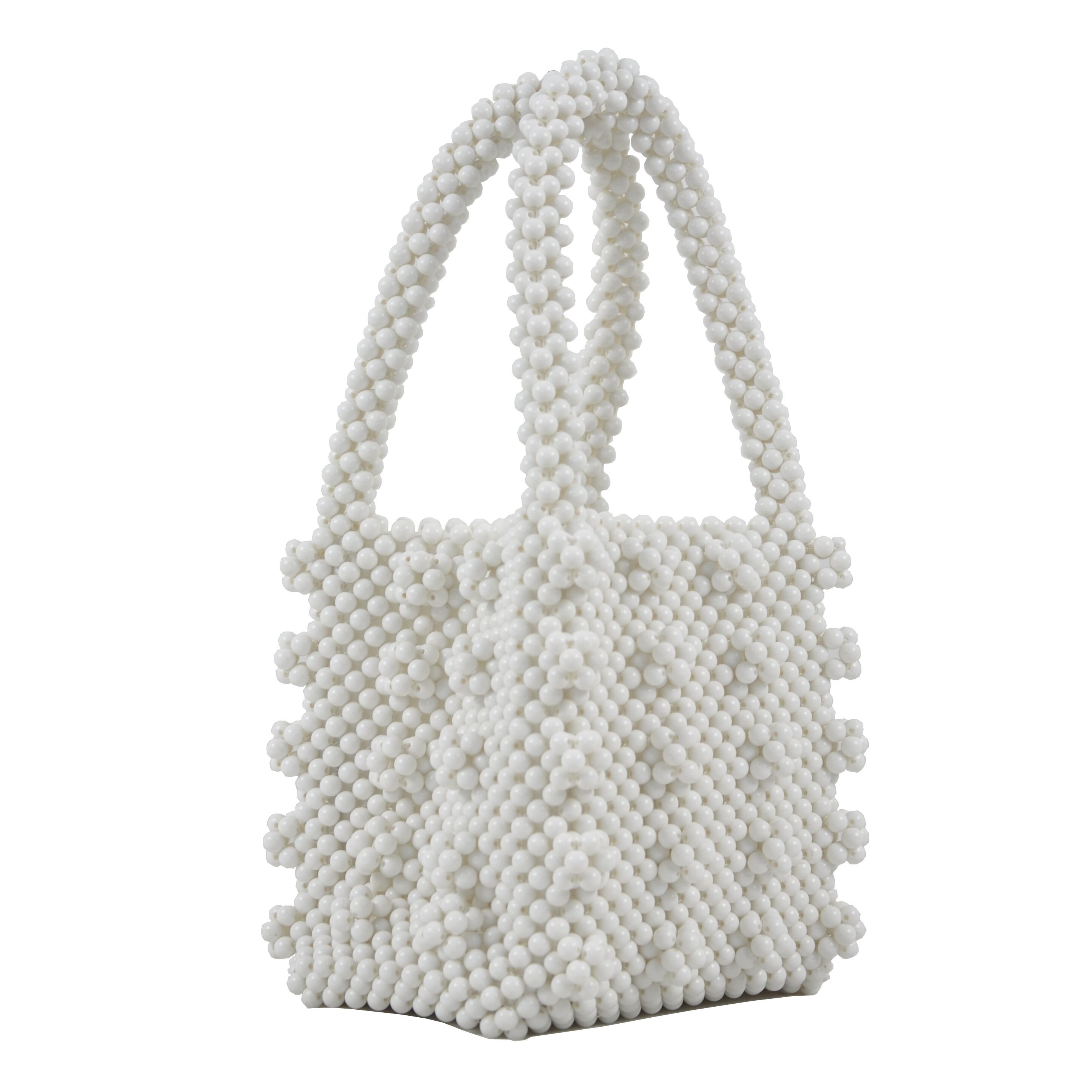 Wholesale Handmade Pearl Clutch Tote Beaded Evening Bag