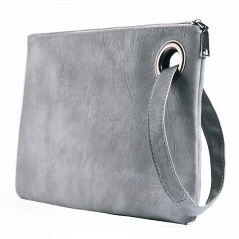 PU Leather Purse Envelop Clutch Chain Shoulder Women Wristlet Handbag Foldover Pouch Evening Bags