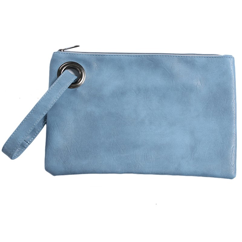 PU Leather Purse Envelop Clutch Chain Shoulder Women Wristlet Handbag Foldover Pouch Evening Bags