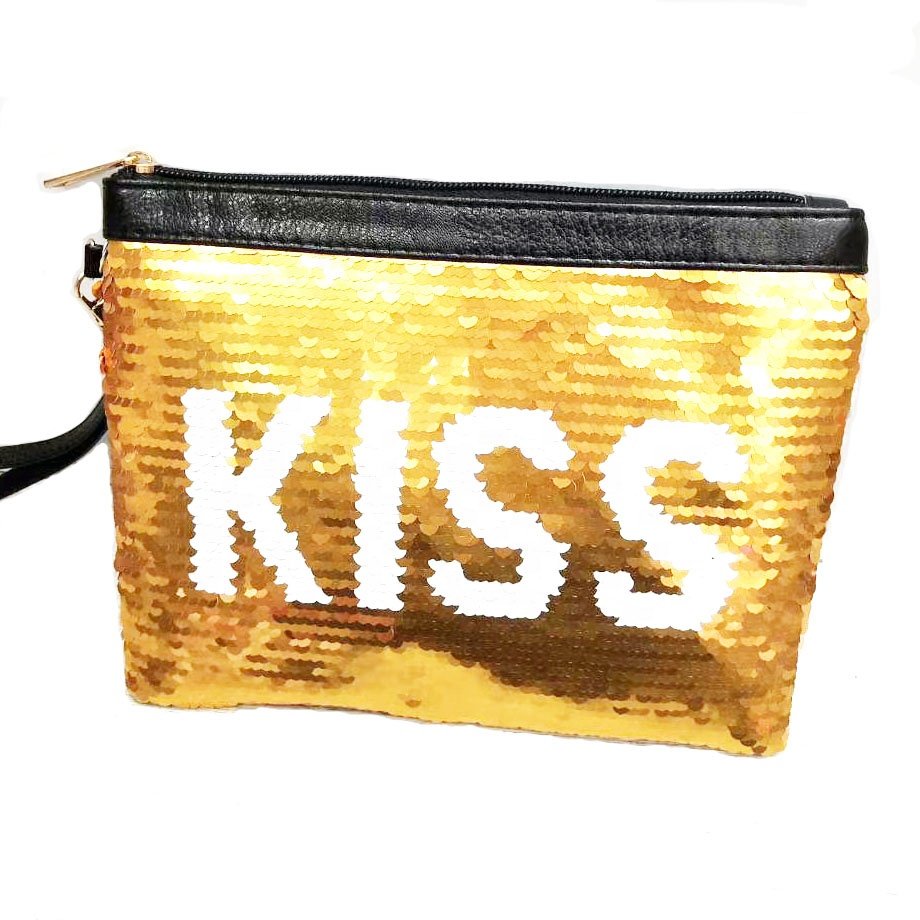 Sequin Cosmetic Bag Magic Glitter Handbag Bling Evening Party Clutch Bag