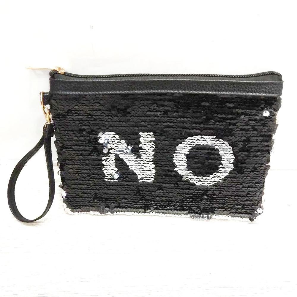 Sequin Cosmetic Bag Magic Glitter Handbag Bling Evening Party Clutch Bag