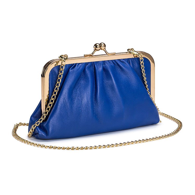 Wholesale Luxury Genuine Leather Small Ladies Party Shoulder Evening Bag Clutch For Women