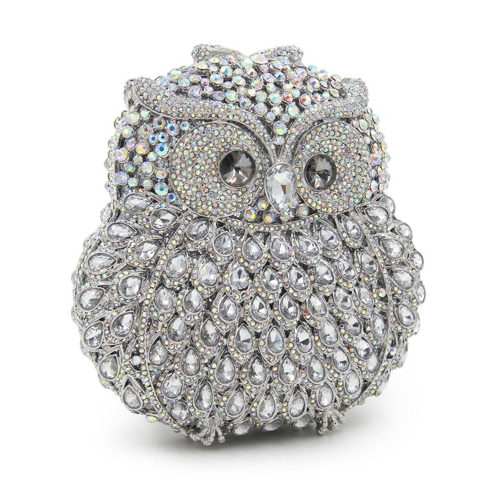 Luxury Owl Design Ladies Dressing Small Evening Bags