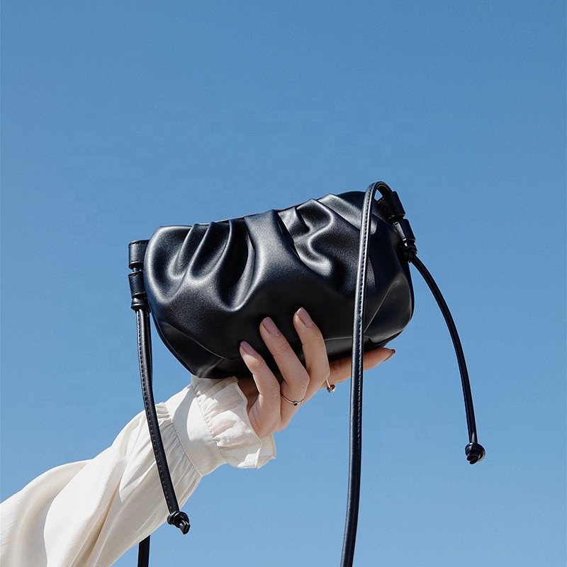 2021 new style texture cloud bag single shoulder diagonal folding small clutch evening bags