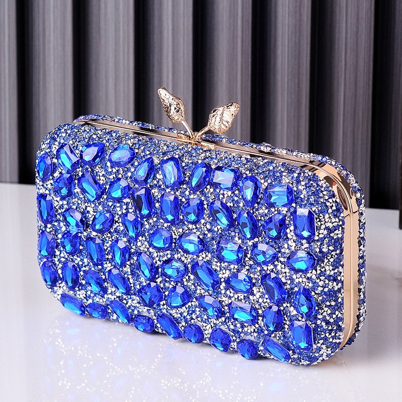 Direct Selling Diamond Print Purse Exquisite Wedding Pouch Clutch Bag Women Dress Evening Bags