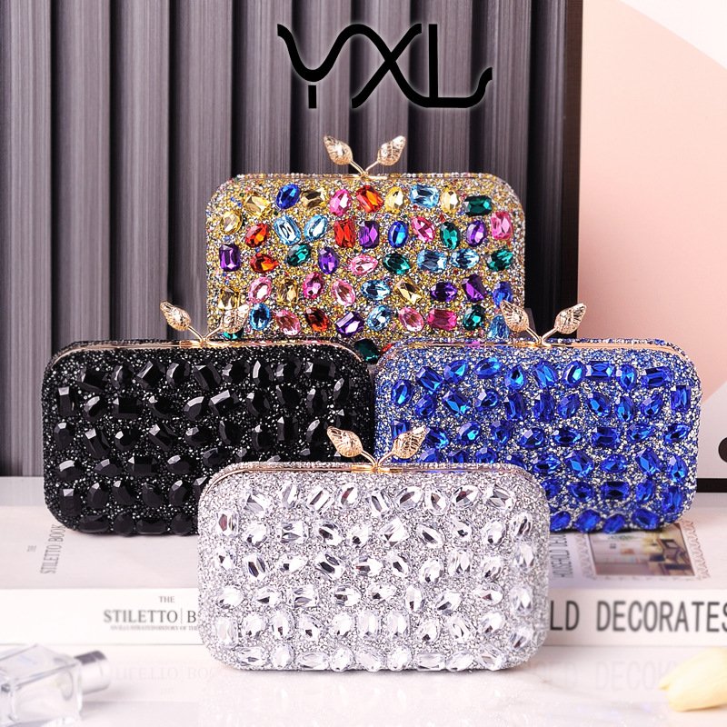 Direct Selling Diamond Print Purse Exquisite Wedding Pouch Clutch Bag Women Dress Evening Bags