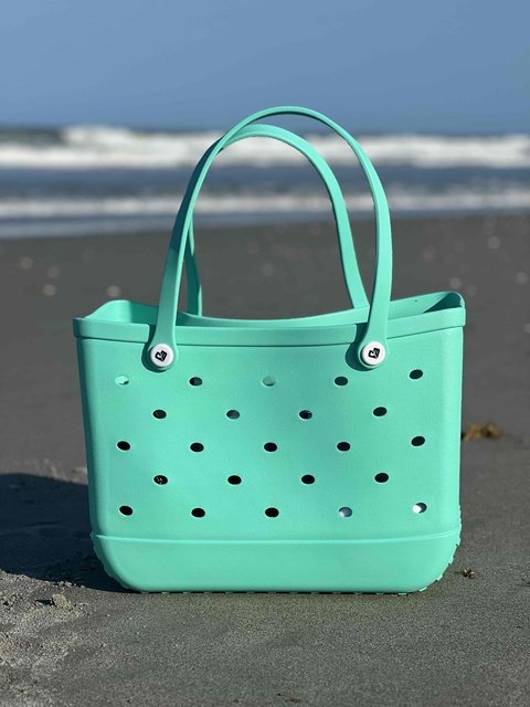 New Custom Printed Simply Southern Women's Eva Bag Portable Waterproof Multifunctional Silicone Pearls Bows Bogg Bag