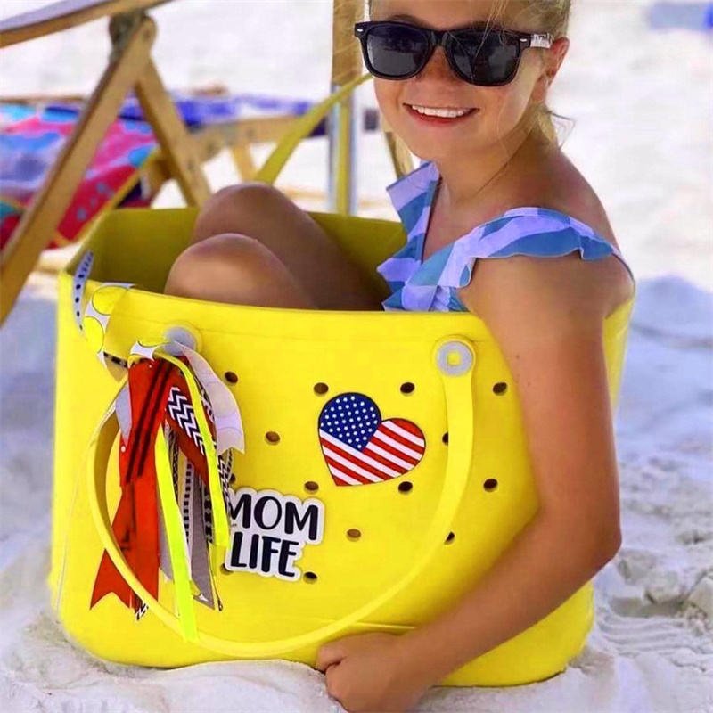 Quality Upgrade New Ladies EVA Bag Portable Shoulder Supermarket Shopping Travel Luxury beach Bag Kids Bogg Bag
