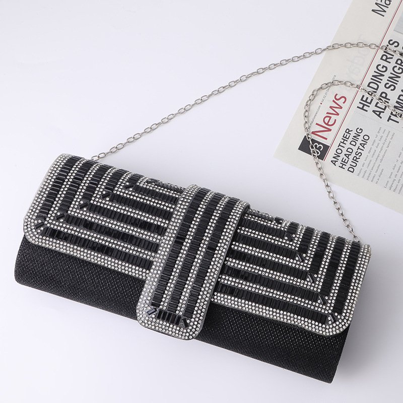 Party bridal dress dinner bags glitter Small purse rhinestone clutch women's chain mini crystal evening bag for womens ladies