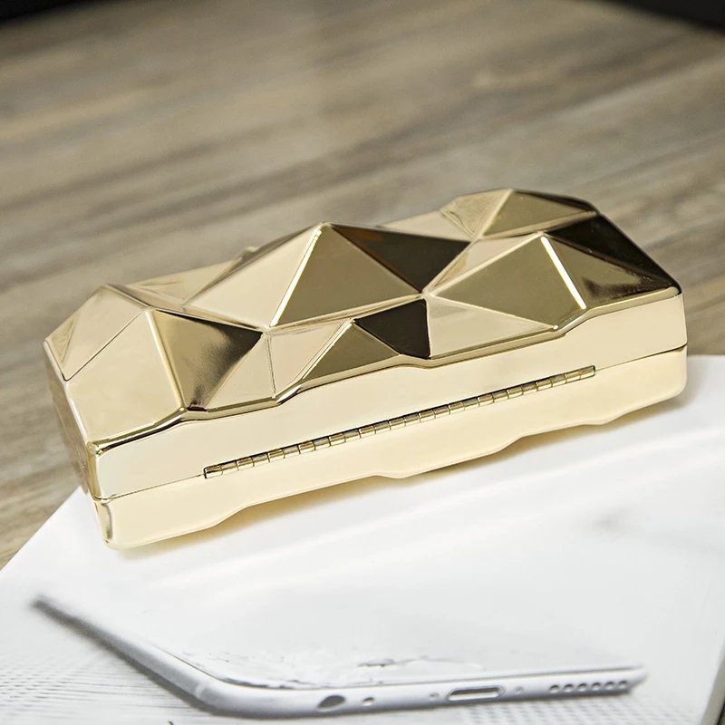 2021 Geometric Evening Bag Clutch bags Elegent Chain Women Handbag Party Shoulder Bag Acrylic Box