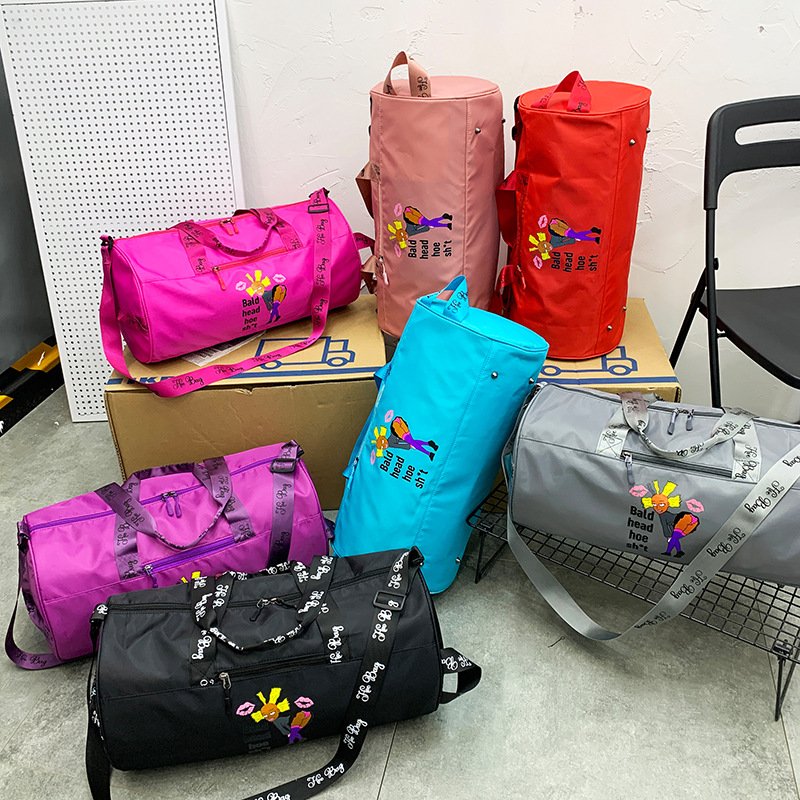 Lightweight Outdoor Sport Baldhead Hoe Shit Women Trip Spend A Night Bag Custom Duffle Bag Spinnanight Overnight bags