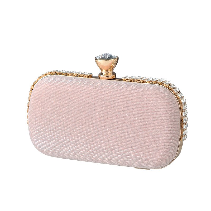 Europe and the United States dinner bag new evening bag cross-border high-grade diamond inlaid bill of lading shoulder bag