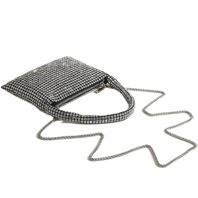 High Quality Ladies Evening Handbags Luxury Chain Crossbody Bag Fashion Rhinestone Shoulder Bags For Women