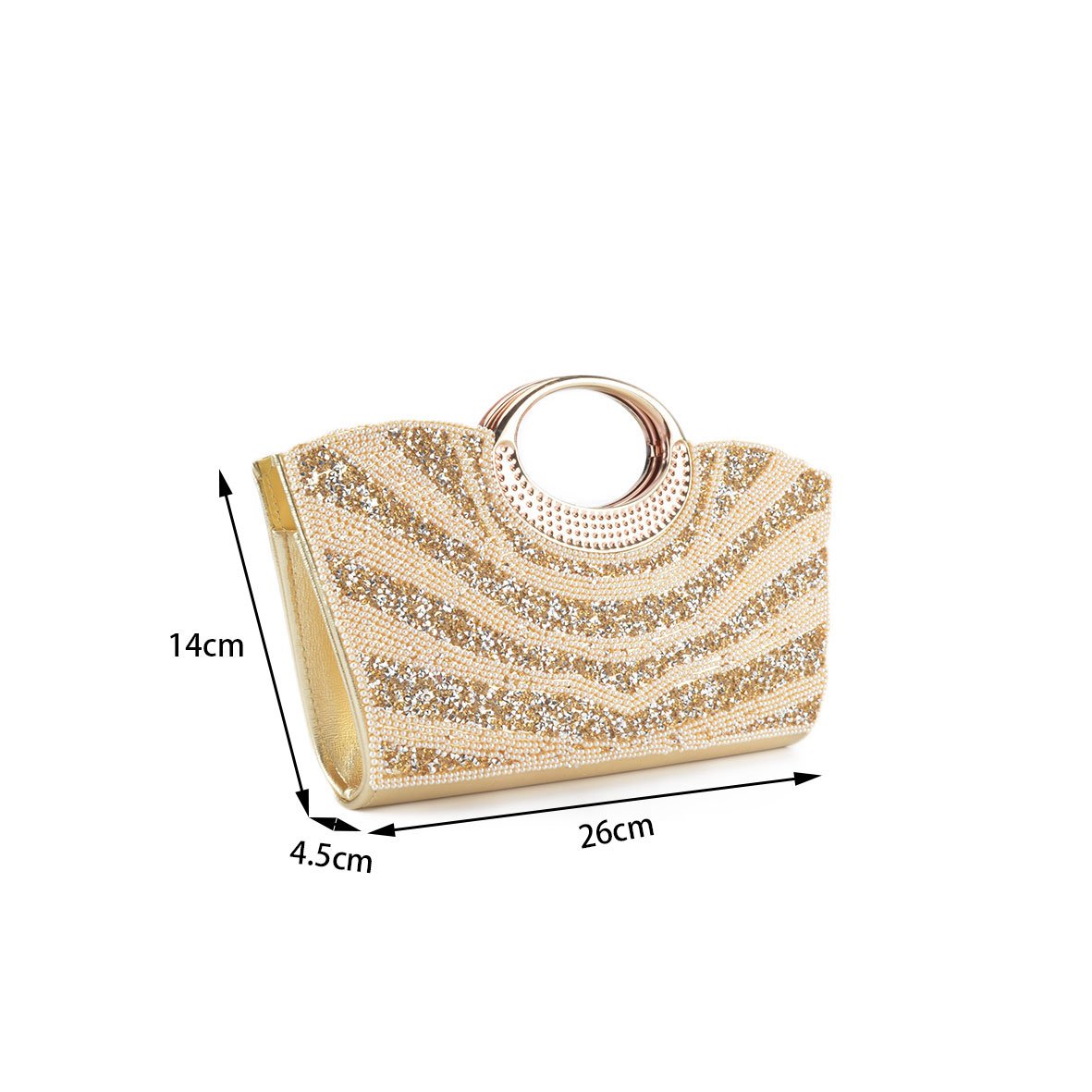 Factory Direct Luxury Long Shiny Rhinestone Portable Evening Bags For Women