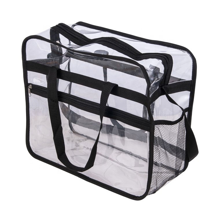 Custom PVC Transparent Tote Crossbody Bag Bolsas De Correo Clear Handbag Sac A Main Femme Carteras Waterproof Tote Bags