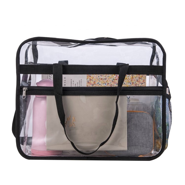 Custom PVC Transparent Tote Crossbody Bag Bolsas De Correo Clear Handbag Sac A Main Femme Carteras Waterproof Tote Bags